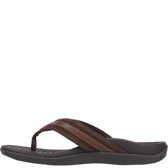 NEW VIONIC men\'s tide ii toe post sandal in chocolate ganache main image 4